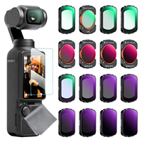 Kit de 16 filtres K&F CONCEPT, diffuseur noir 1/4, diffuseur noir 1/8, UV, CPL, ND, filtre à effet ND/PL pour DJI Osmo Pocket 4/3