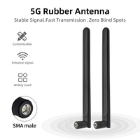 5dBi Pliable 90° °   Antenne verticale rotative 4G LTE en caoutchouc, antenne dipolaire RF pivotante pour routeur WiFi, communication réseau
