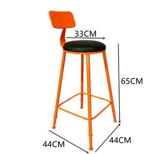 Table et chaise hautes de style industriel en fer, design baril à huile, pour stand autoportant, <span class=keywords><strong>salon</strong></span> de thé, café, espace de repos extérieur, usage commercial - Product Image 6