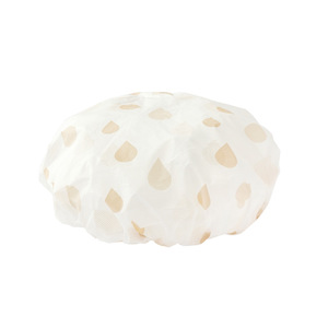Waterproof Shower Cap Heart Pattern PE Material Adult Women Hair Cover For Sanitary Use - Product Image 5