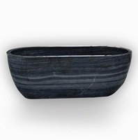 Baignoire de luxe en résine de pierre à surface solide-idéale pour villas, centres de villégiature, hôtels, salles de bains spa, ODM OEM personnalisé disponible
