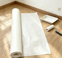 Rouleau de protection de sol auto-adhésif pour rénovation, imperméable et antidérapant, en feutre pour peintre, idéal pour les travaux de construction et de peinture