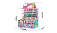 Machine d'arcade à 3 joueurs « Tide Energy Slipping Coin » – Distributeur de boîtes mystères et de prix de loterie avec récompenses multi-niveaux