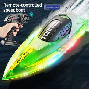 Nouveau HJ819 bateau télécommandé haute vitesse hors-bord Transparent lumière LED bateau électrique étanche <span class=keywords><strong>jouet</strong></span> pour enfants modèle de bateau - Product Image 6