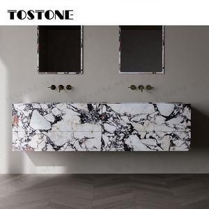 Мраморная раковина Tostone Calacatta Viola (натуральный мрамор), цельная, для дома, виллы, отеля, ванной комнаты, декора - Product Image 1