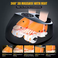 Massage des pieds électrique Shiatsu Vibration Air Compression chauffage électrique rouleau jambe mollet Machine masseur de pieds
