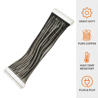 Harnais de câblage personnalisé pour l'alimentation automobile et l'escalade murale avec connecteur femelle 16 broches pour moteur industriel et systèmes de contrôle
