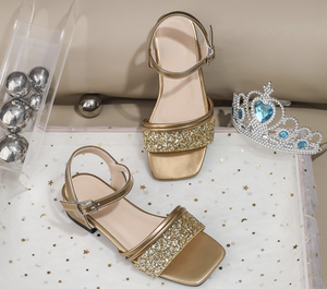 Commercio all'ingrosso ultimo stile estivo per bambini scarpe da esterno con paillettes Boutique principessa ragazze sandali - Product Image 2
