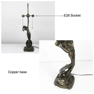 LongHuiJing 16-inches Dragonfly Tiffany Style Stained Glass Table Lamp 28.35-inch in Height - Product Image 6