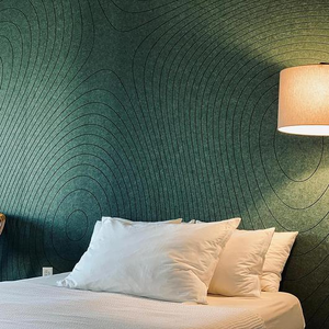 EN 13501 B1 Panneau acoustique moderne en polyester | Conception rainurée | Modèle 3D | Utilisation d'hôtel | <span class=keywords><strong>Absorbeur</strong></span> <span class=keywords><strong>de</strong></span> son écologique <span class=keywords><strong>de</strong></span> qualité E1 - Product Image 1