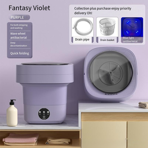 Mini Lavadora Portátil Plegable de 6L, Esterilizadora y Deshidratadora para Ropa de Bebé y Ropa Interior, Lavadora de Viaje con Secadora - Product Image 1