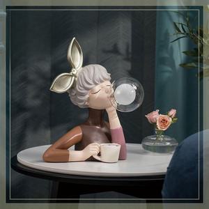 Nordique bulle fille ornement veilleuse cadeau d'anniversaire Led décoration atmosphère lampe de Table pour chambre - Product Image 6