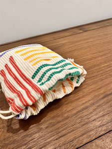 <span class=keywords><strong>Mini</strong></span> Retro Đầy Màu Sắc Dải In Ấn Vải To Sợi Phẳng Cá Nhân Lưu Trữ Túi Lười Biếng <span class=keywords><strong>Make</strong></span> up Pouch Phụ Nữ Dây Kéo Mỹ Phẩm Túi - Product Image 4