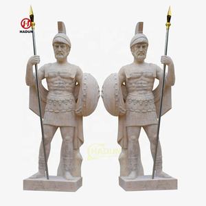 Sculpture sur pierre naturelle grecque de jardin extérieur Statues de soldat antique Sculpture en marbre romain à <span class=keywords><strong>vendre</strong></span> - Product Image 6