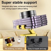 Support de tablette rotatif rétractable et étanche, support de téléphone portable réglable, support de téléphone de bureau pliable
