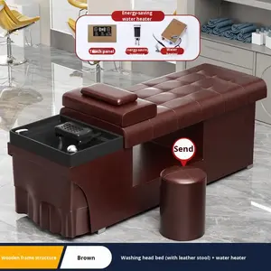 Nuevo Lavacabezas <span class=keywords><strong>de</strong></span> Cuero Sintético para Salón <span class=keywords><strong>de</strong></span> Belleza y Barbería, Terapia <span class=keywords><strong>de</strong></span> Masaje Tailandés con Circulación <span class=keywords><strong>de</strong></span> Agua y <span class=keywords><strong>Limpieza</strong></span> <span class=keywords><strong>de</strong></span> Oídos - Product Image 2