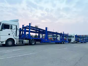 Semirremolque de Acero de Doble Plataforma y 2 Ejes para Transporte de 6-8 Autos, Fabricado en China - Product Image 4