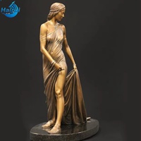 Statues de femmes modernes, belles statues de jardin de grande taille en bronze, personnalisées pour la décoration extérieure de la maison, modèle sportif en laiton, Europe