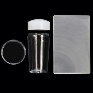 Outils de stamping pour ongles en silicone, ensemble de tampons pour <span class=keywords><strong>manucure</strong></span> française à une ou deux extrémités <span class=keywords><strong>avec</strong></span> capuchons, kit d'impression complet pour bricolage, directement de l'usine - Product Image 4
