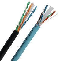 Vente chaude Cat6/Cat6a Câble Réseau UTP/FTP/SFTP 4 Paires 0.50mm 0.57mm Câble LAN