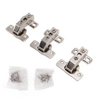 Charnières courtes en alliage de zinc de qualité supérieure à 180 degrés avec fermeture amortie pour armoire pliante et table