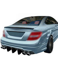 Aileron de coffre arrière en ABS noir brillant et motif carbone pour Mercedes Benz Classe C Coupé C204 2011-2014