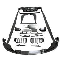 Body Kit Serat Karbon Kering Berkualitas Tinggi untuk BMW Seri 5 F90 M5 Interior Diffuser Depan Spoiler Belakang Side Skirt