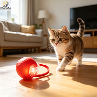 Balle interactive intelligente pour animaux de compagnie, roulement à 360 degrés, silicone, rechargeable par USB, jeu d'intérieur