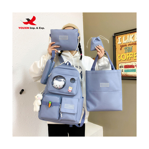 Wholesale Hot Selling Stylish 5 PCS Set High Quality <b>Backpack</b> Shoulders Bag School <b>Backpack</b> Set Daily <b>Backpack</b> - Product Image 1