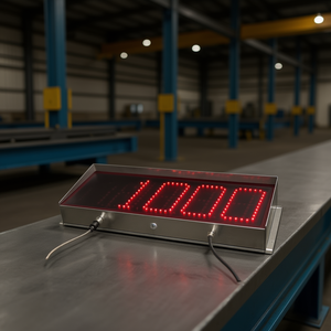 Indicateur de poids à grands chiffres Vis H160 160 mm, affichage alphanumérique pour capteurs de pesage 230Vac - Product Image 3