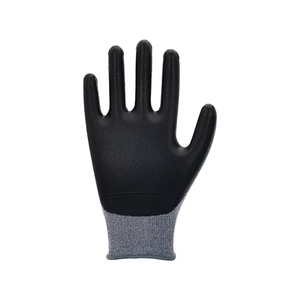 قفازات حماية لليدين مصنوعة من النايلون والسباندكس المحبوك بسمك 15 جيج، مطلية برغوة النتريل السوداء، رمادية وبيضاء اللون - Product Image 5