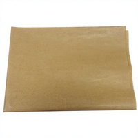 Papier kraft côtelé jaune 28 g/m² résistant à l'humidité, personnalisé OEM, avec pâte de bois vierge