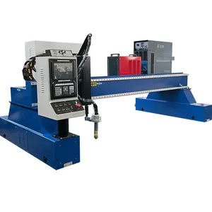 Heavy duty gantry plasma cutting machine with CNC controller