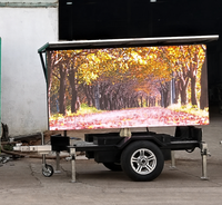 Affichage LED mobile extérieur JCT EF4S sur remorque P10-IP65 Étanche Luminosité 6500cd Garantie 1 an Batterie solaire USB Télécommande