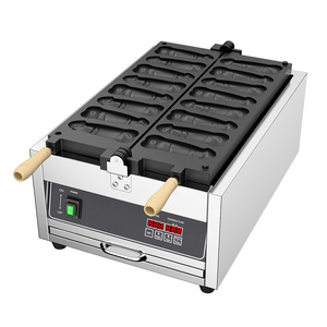 Machine à gaufres professionnelle 8 pièces <span class=keywords><strong>en</strong></span> acier inoxydable, style mode, formes originales, pour gaufres farcies, électrique ou à gaz - Product Image 2