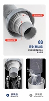 Caniveau de drainage en acier inoxydable JISIYU, surface polie, cuisines modernes, hôpitaux, balcon, installation facile, propre, garantie de 2 ans