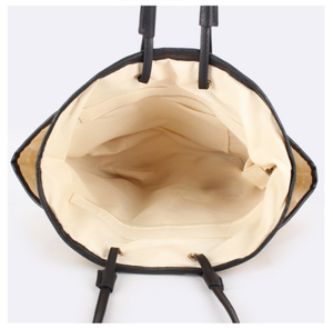 女式休闲手提包沙滩包新款简约时尚大容量草编单肩纸绳手提包涤纶内衬 - Product Image 4