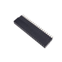 Connecteur femelle GPIO à double espacement de 40 broches, pas de 2,54 mm, pour Raspberry Pi A+/B+/Pi 2/Pi 3 - Connecteur femelle DIP haut de 2x20 broches