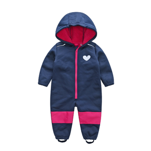 Overol Infantil Impermeable y Cortavientos con Capucha de Forro Polar Cálido para Bebés - Product Image 2