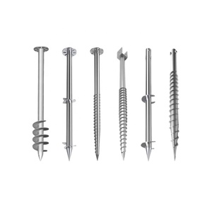 Beton tanah baja karbon jangkar sekrup tumpukan Helical Auger <span class=keywords><strong>Pile</strong></span> Post jangkar sekrup Foundation sistem pemasangan surya - Product Image 5