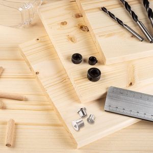 Guest Quality Stainless Steel Wood Dowel Positioning Tool Set 8 Pc Woodworking <b>Drill</b> <b>Guide</b> For Construction - Product Image 1