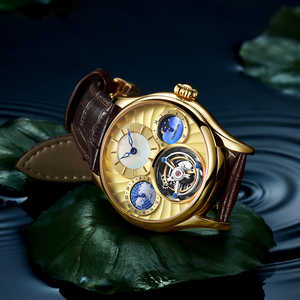 Envío Directo, Reloj AESOP con Movimiento Mecánico Tourbillon, Reloj de Pulsera para Hombre, Relojes de Lujo para Hombre, Reloj Esqueleto Multifuncional 7017 - Product Image 4