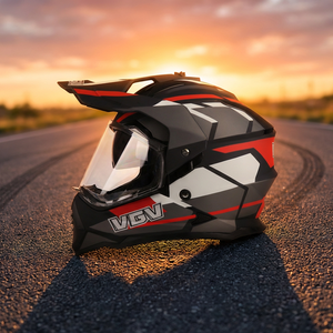 Casco <span class=keywords><strong>da</strong></span> Moto Personalizzabile Certificato ECE/DOT/3C per Avventure All'aperto, Premium e Confortevole in ABS/Fibra di Carbonio - Product Image 1