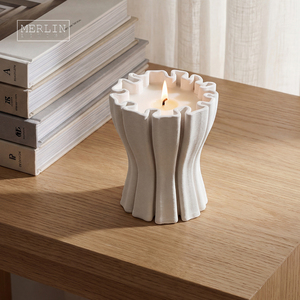 Merlin Living Custom <strong>Candle</strong> Jar Minimalist Ceramic Home <strong>Decor</strong> Luxury Ceramic <strong>Candle</strong> Jars Chaozhou Ceramic Factory Wholesale - Product Image 3