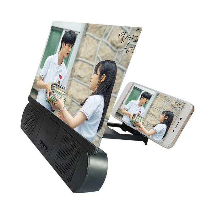 10 Inch HD Screen Magnifying Glass 3d Enlarged Video Desktop Holder Magnifier Mobile Phone Screen Amplifier