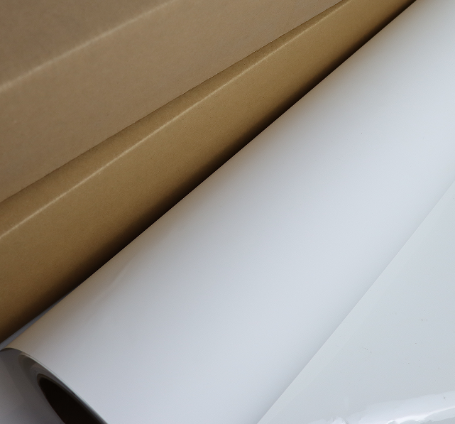 Wholesale Waterproof Advertising White Film Rolls Sticker Paper Bubble-Free Self-Adhesive Advertising Rolls