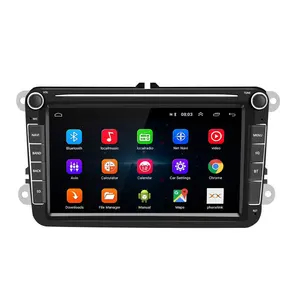2 Din วิทยุติดรถยนต์สำหรับ VW,วิทยุรถยนต์8นิ้ว Android 10 GPS สำหรับ VW PASSAT POLO GOLF 5 6