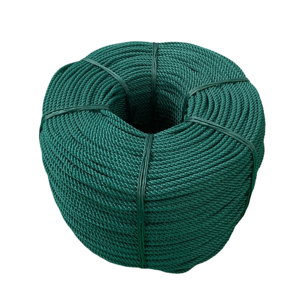 Оптовая торговля HDPE 3 нити веревки пластиковые скрученные PE рыболовные веревки Полиэтиленовые упаковочные веревки