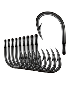 1/0-10/0 Crochets de pêche en acier à haute teneur en carbone Hameçons de pêche <span class=keywords><strong>Point</strong></span> de coupe Crochets d'appâts vivants <span class=keywords><strong>pour</strong></span> la pêche - Product Image 1