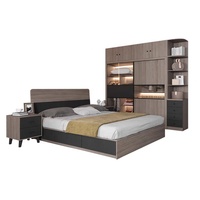 Lit rembourré multifonctionnel moderne avec rangement, disponible en tailles simple, double, queen et king size